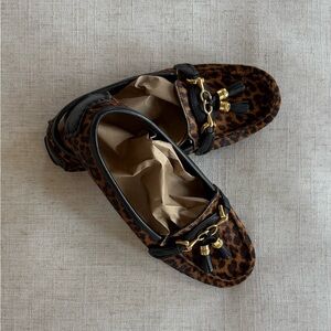Steve Madden Leopard Tassel Loafers